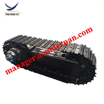 Hydraulic crawler steel track undercarriage system for mobile crusher drilling rig mini excavator