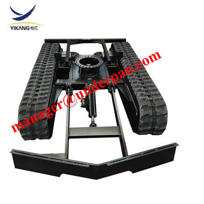 Custom hydraulic crawler ruber track undercarriage system manufacturer with slewing bearing