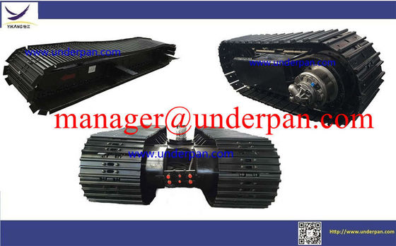 Custom hydraulic crawler ruber track undercarriage system manufacturer with slewing bearing