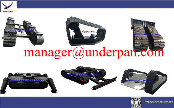 Custom hydraulic crawler ruber track undercarriage system manufacturer with slewing bearing