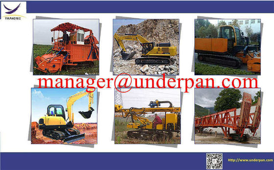 Custom hydraulic crawler ruber track undercarriage system manufacturer with slewing bearing