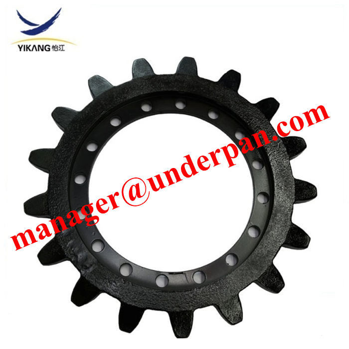 Crawler dumper rubber track undercarriage sprocket assy MST 800 sprocket by factory manufacturer